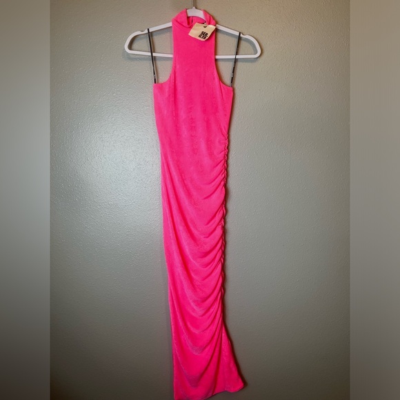 NWT SER.O.YA‎ Delta Turtleneck Dress in Hot Pink (Barbie Coded) Size XS - Picture 6 of 7